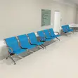 3-Link Non-Padded Metallic Waiting Bench - 3