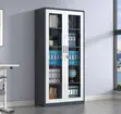 Office Cabinet - 2-Door Full Glass Storage - 5