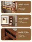 Vintage LED Light Brown Modern Dressing Table - 4