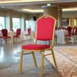 Red Banquet Conference Chair - Brand New - 4