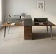 Wooden 4-Seater Office Workstation Desk - 1
