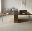 Wooden 4-Seater Office Workstation Desk - 5