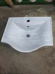 ZAR Curved Front White Ceramic Basin - 1