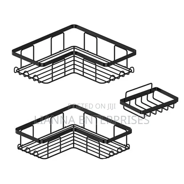 3 Set Corner Caddy Shower Shelf - 1
