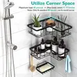 3 Set Corner Caddy Shower Shelf - 2