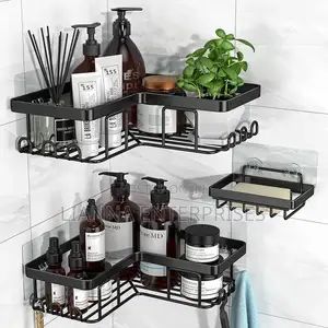 Multipurpose 3 Set Wall Organizer - Rustproof, No Drilling