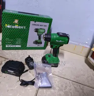 NEWBEAT 21V Cordless Heat Gun (NBT-CHG-21A) with 2 Batteries & Charger
