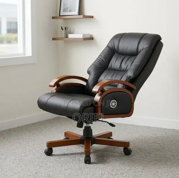 Ergonomic Recliner Manager Leather Office Chair - 1