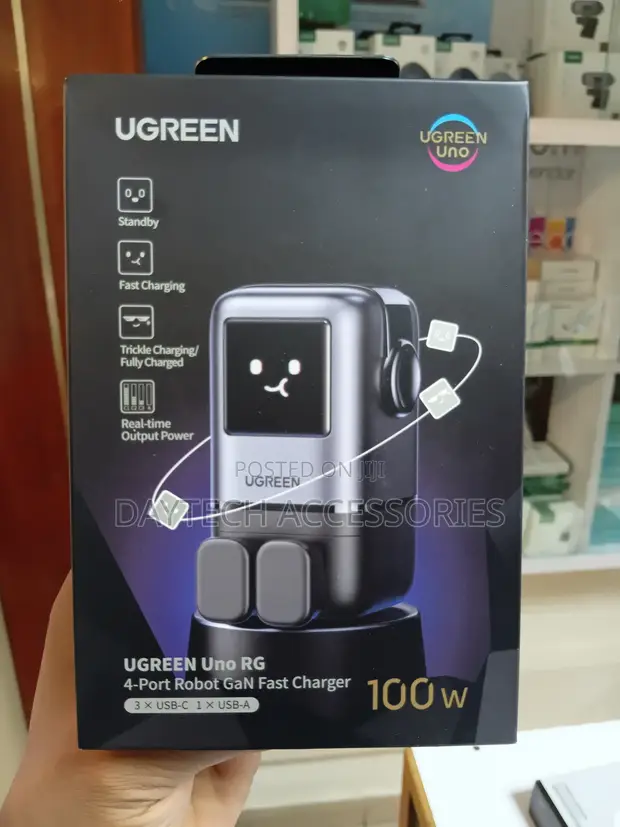 UGREEN Uno 100W 4-Port Charger - Grey - 1