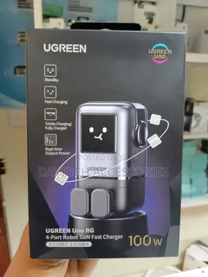 Ugreen Robo 100W GaN 4-Port Fast Charger (Grey)