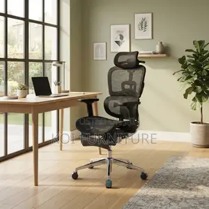 Orthopedic Executive Office Chair - Black Mesh Fabric