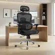 Orthopedic Executive Office Chair - Black Mesh Fabric - 4