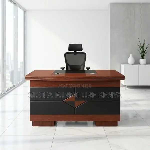 Imported Mahogany Desk with Drawers - 1400mm - 1