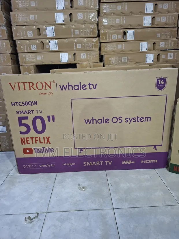 Vitron 50 Inch QLED Smart TV | HTC50QW | New 2026 Model - 1