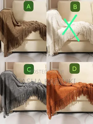 Stylish Knitted Shawl Sofa Throw - 130x180cm