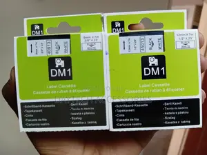 Dymo D1 Label Tape 12mm x 7m Black on White