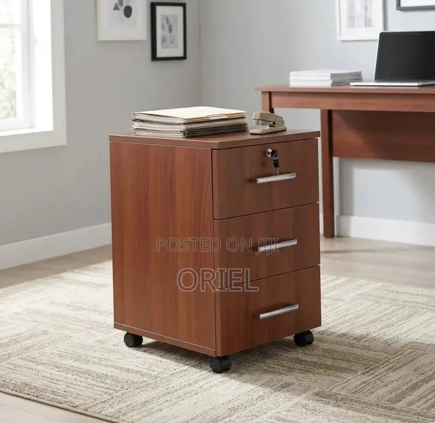 Wooden Office File Cabinet - Brand New - 1
