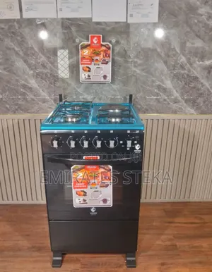 Euroken 50x55cm 3 Gas Burners + 1 Hot Plate Cooker with Electric Oven