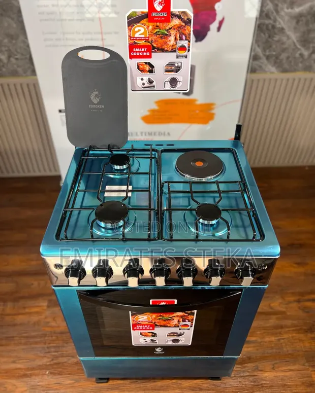 Euroken 60x65 3+1 Standing Cooker with Electric Oven - 1