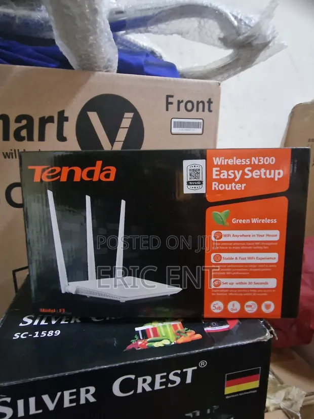 Tenda F3 N300 Wireless WiFi Router - 1