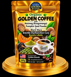 Organic Golden Coffee - Natural Energy & Vitality Support