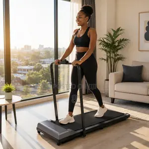 Electric Walking Pad Treadmill with Support Handle