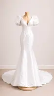 Gauni la Harusi la Kifahari la Mermaid - Size 6 UK/XS - 1