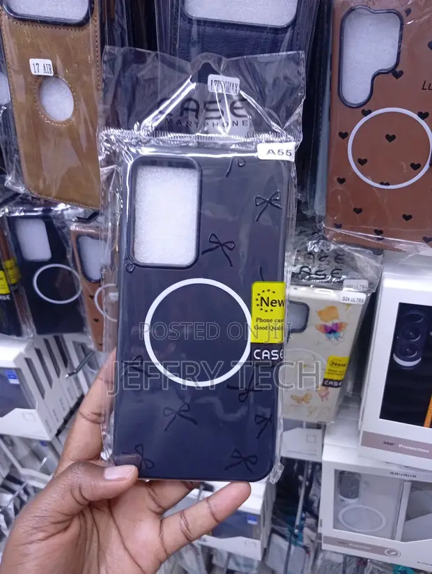 Blue MagSafe Protective Case for Samsung Galaxy A55 - 1