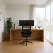 Fabric Orthopedic Office Chair - Black - 4
