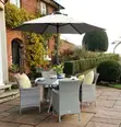Luxury Modern Rattan Outdoor Furniture Set with Umbrella - 5
