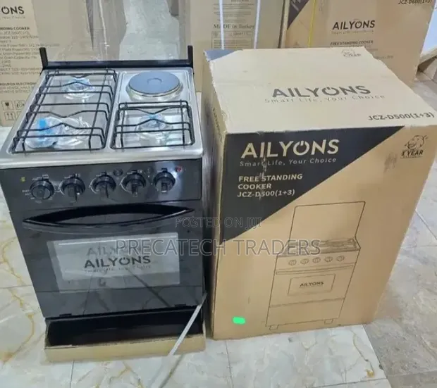 Ailyons 3+1 Standing Cooker 50x55 - Gas Electric - 1