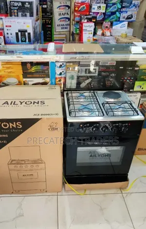 Ailyons 60x60 Free Standing Cooker (1 Gas + 3 Electric)
