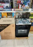 Ailyons 60x60 Cooker: 3 Gas Burners + 1 Electric Hotplate - 1