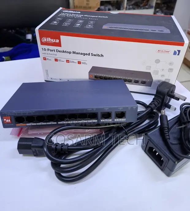 Dahua 10-Port Managed PoE Ethernet Switch - 1