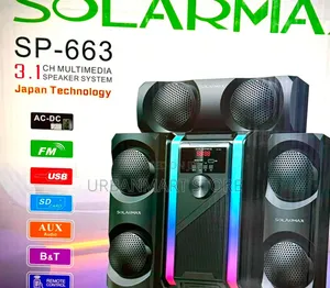 Solarmax SP-663 3.1 Channel Subwoofer Speaker System