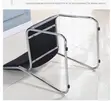 Stackable Leather Chrome Visitor Chair - 2