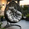 Living Room Hammock Hanging Chair - Brown - 2