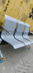 3-Way Link Chair Unpadded Waiting Bench - 1