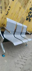 3-Way Link Chair Unpadded Waiting Bench - 2