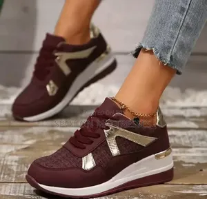 Ladies' Sport Sneakers - Burgundy