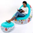 Portable Inflatable Lazy Lounge Chair Set with Manual Pump - 3