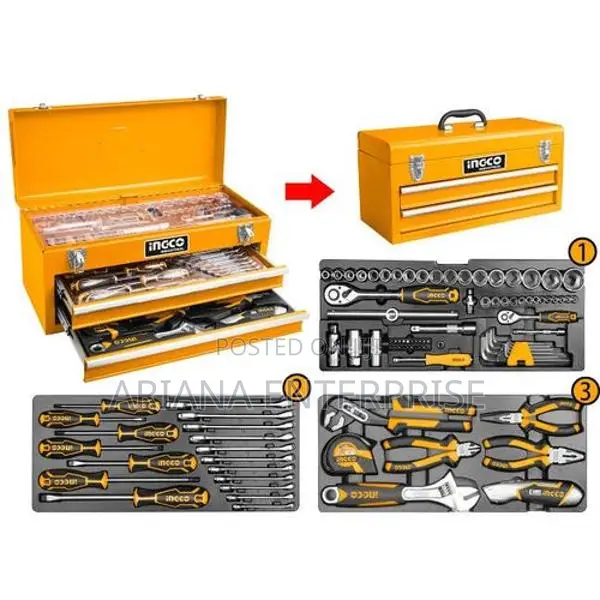 Ingco 97 Pcs Tool Chest Set - 1