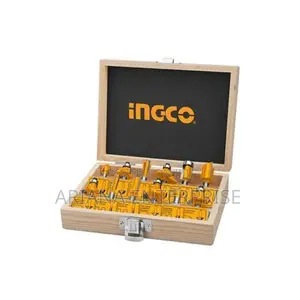 Ingco 12-Piece Router Bits Set (8mm Shank)