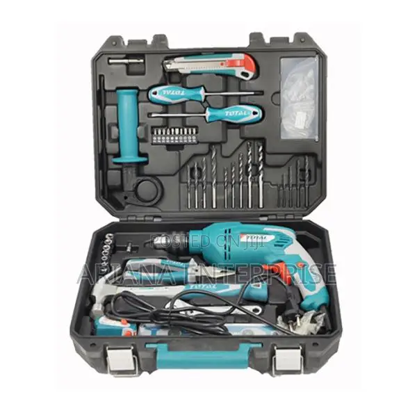 Total 115 Pcs Powerful 680W Impact Drill Set - 1