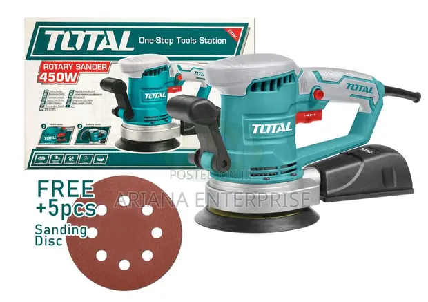 Total 450W Rotary Sander (TF2041506) - 1