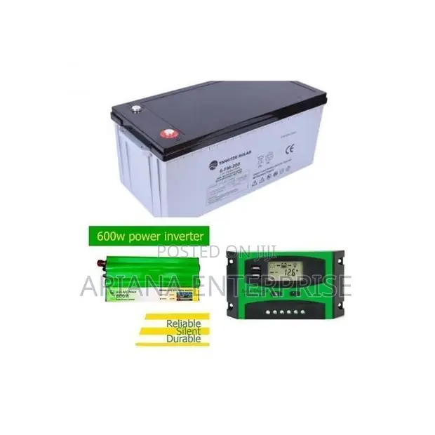 Solarmax 100AH Solar Battery + Inverter + Charge Controller - 1