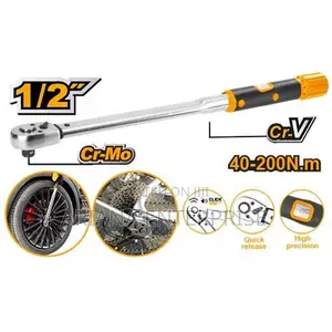 INGCO 1/2" Drive Torque Wrench 40-200Nm
