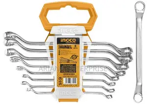 Ingco Offset Ring Spanner Set 8-Piece (6-22mm)