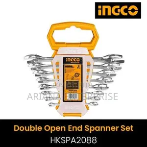 Ingco 8-Piece Double Open End Spanner Set (6-22mm)