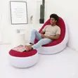 Inflatable Lounge Chair and Ottoman Set with Manual Pump - 2